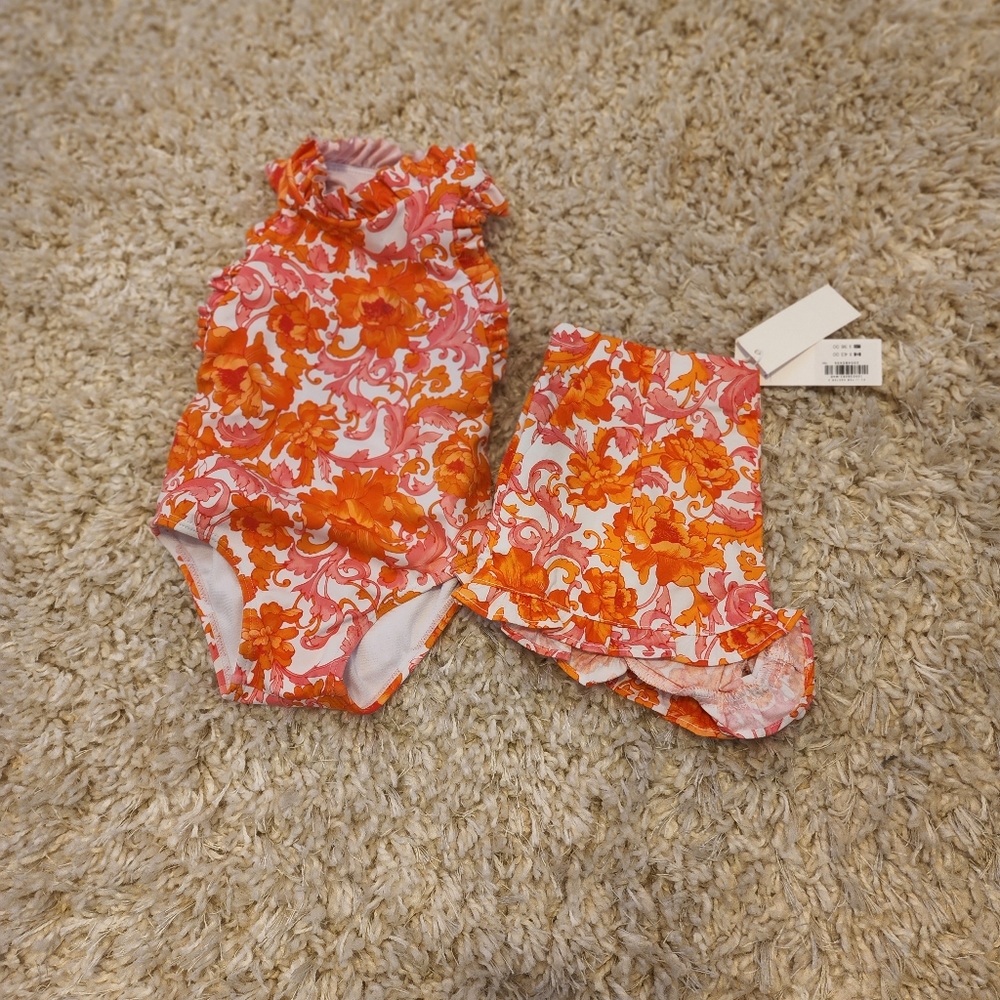Toddler Swim suit. With matching shorts. Selling items together